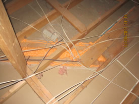 Wall plates and electrical holes sealed