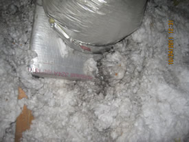 Black insulation from air leaks